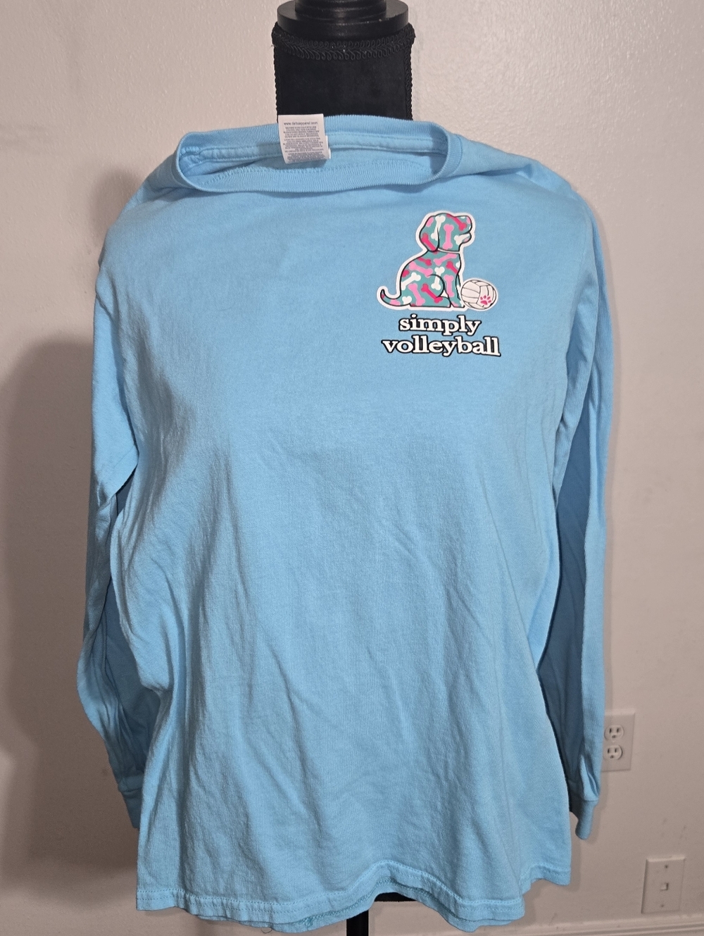 Simply Volleyball Long-Sleeve Women's Top - Light Blue